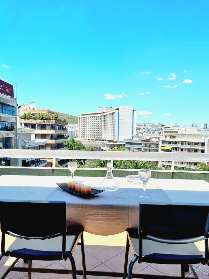 Downtown, Penthouse Apartment With Great View, Pagkrati Atene Esterno foto